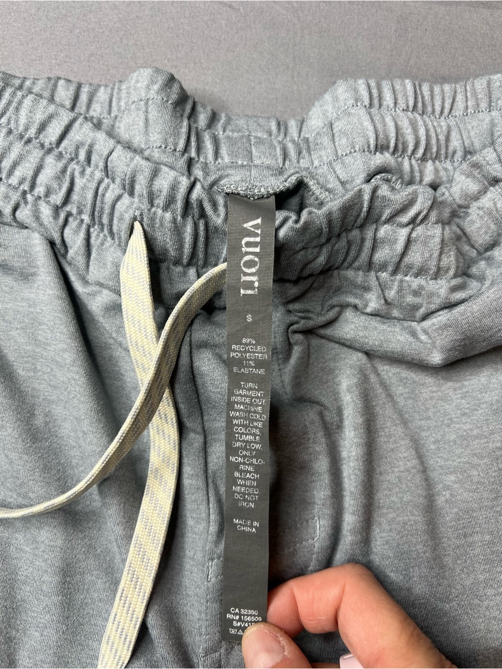 Vuori Ponto Performance Jogger | Foggy Blue Heather | Men's Small